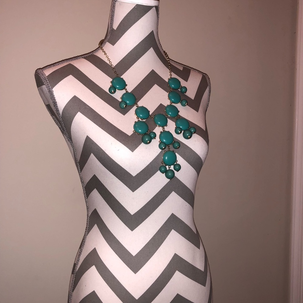Teal bubble necklace